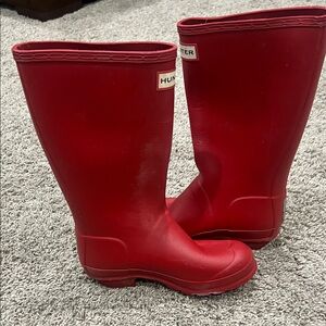Hunter Bold Red Waterproof Boots